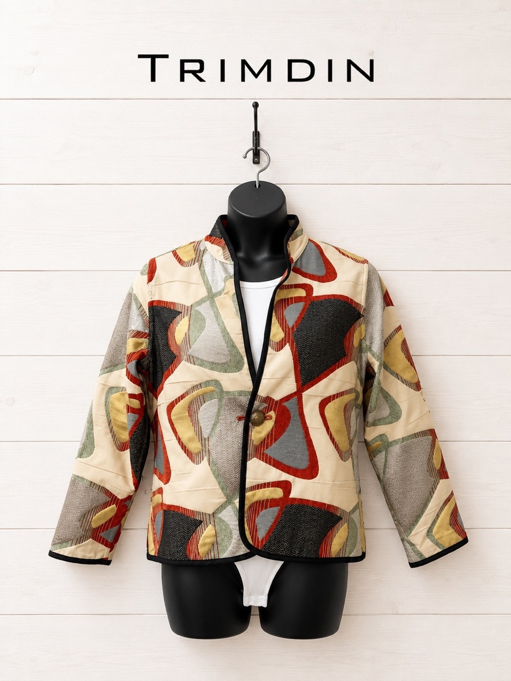 TRIMDIN Reversible Abstract Jacket Estimated Size L/XL